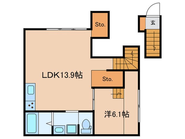 エストラルゴ都立大学の物件間取画像